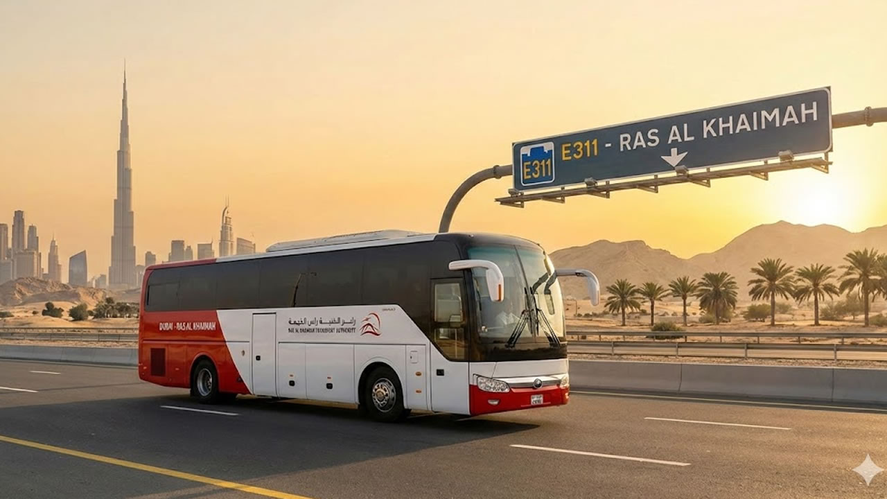 Ras Al Khaimah Bus from Dubai