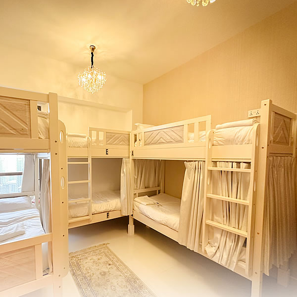 Alphatel Beach Hostel JBR - Jumeirah Beach front view