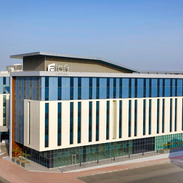 Aloft Dubai Airport front view