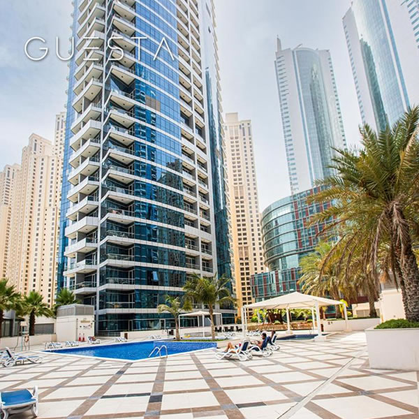 Bay Central, Dubai Marina front view