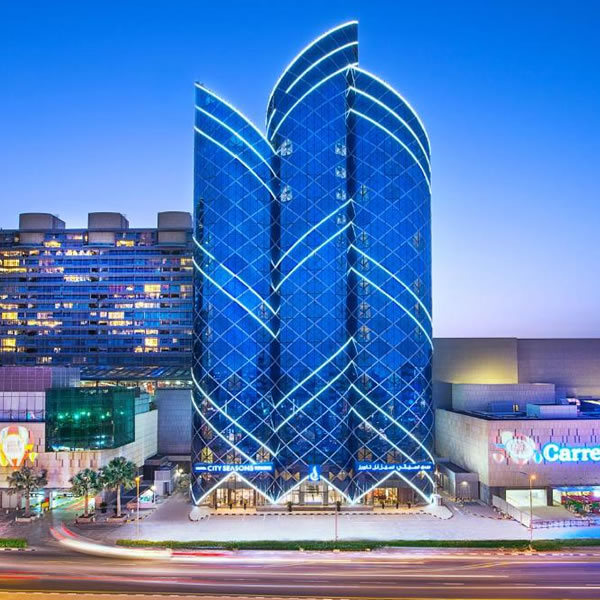 City Seasons Towers Hotel Bur Dubai front view