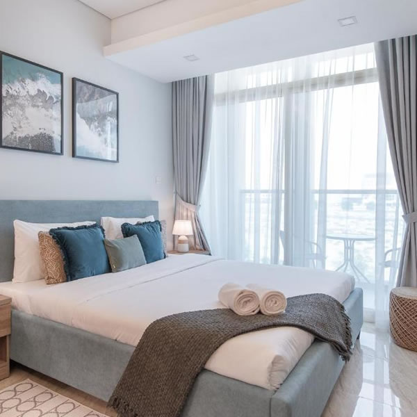 Delightful Studio at Samana Greens Arjan by Deluxe Holiday Homes front view