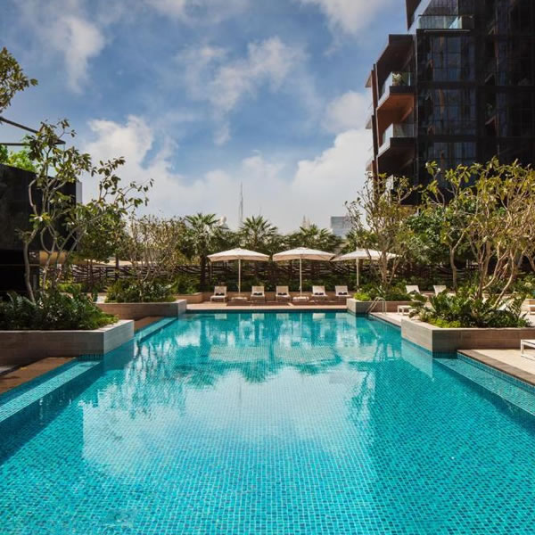 DoubleTree by Hilton Dubai M Square Hotel & Residences front view