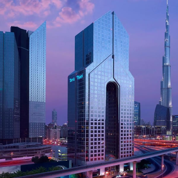 Dusit Thani Dubai front view