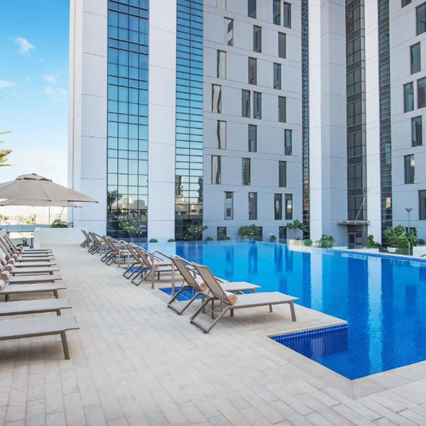 Hampton By Hilton Dubai Airport front view