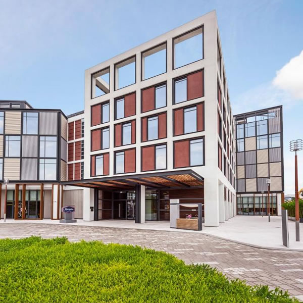 Hampton by Hilton Dubai Al Seef front view