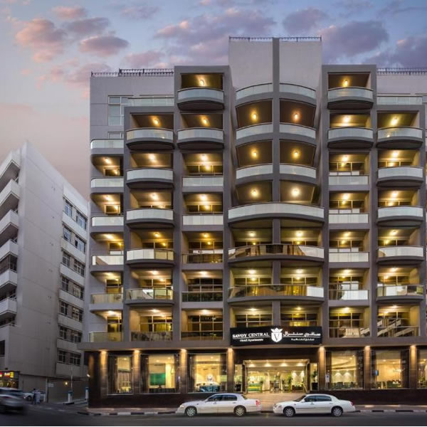 Savoy Central Hotel Apartments front view
