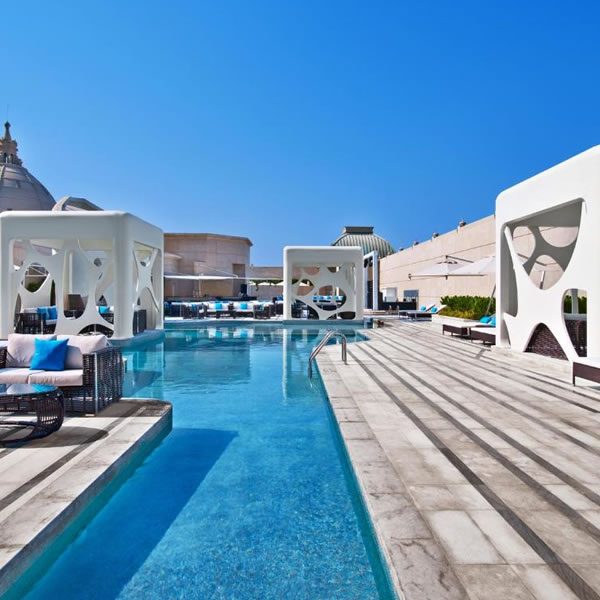 V Hotel Dubai, Curio Collection by Hilton front view